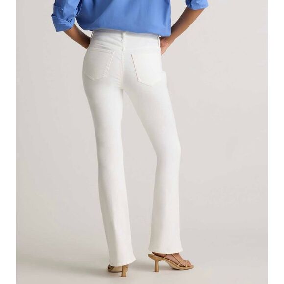 Quince NWT Luna stretch flare jeans white size 27 - Picture 2 of 14